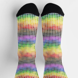 Eigenzinnige Boho Plaid Kleurrijke Gay Rainbow Pri Sokken