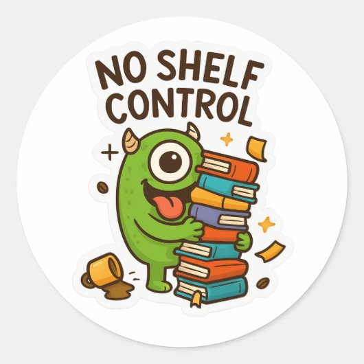 Eigenzinnige Book Lover Sticker – Leuk & kleurrijk (Voorkant)