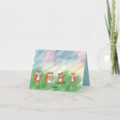 Eigenzinnige bosfoto Gevouwen Vakantie Kaart (Achterkant)