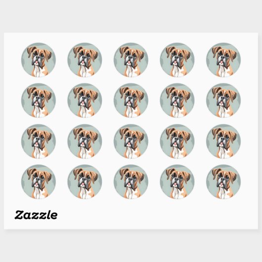 Eigenzinnige Boxer Sticker (Vel)