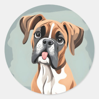 Eigenzinnige Boxer Sticker