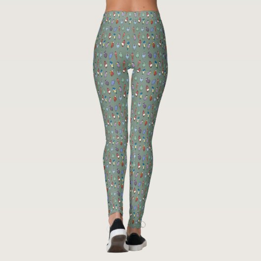 Eigenzinnige Cartoon Bird Pattern Leggings (Achterkant)