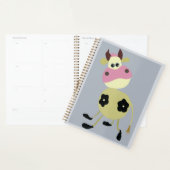 Eigenzinnige Cartoon Koe Fun Boerderij Dier Planner (Display)