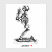 Eigenzinnige charme - Praying Skeleton Sticker (Vel)