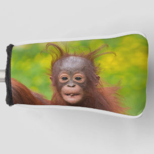 Eigenzinnige charme van een orang-oetan Baby Golfheadcover