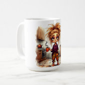 Eigenzinnige Coffee Lady 1st Cup Mok (Voorkant links)