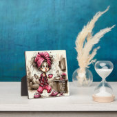 Eigenzinnige Coffee Lady Full Pot Plaque met Ezel Fotoplaat (Insitu)