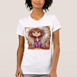 Eigenzinnige Coffee Lady Hoge Verwachtingen T-shir T-shirt