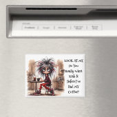 Eigenzinnige Coffee Lady Risico It Magnet (Insitu (Vaatwasser))