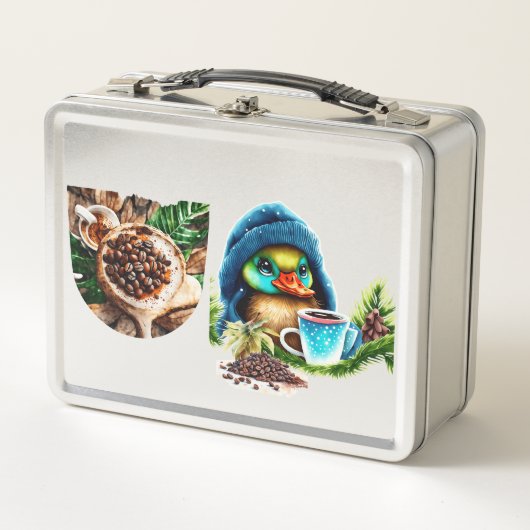 Eigenzinnige Coffee Lover Duck Design (Voorkant)