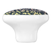 Eigenzinnige Cute Retro Boho Flora Pangender Pride Keramische Knop (Zijkant)
