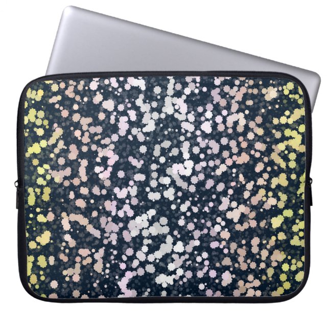Eigenzinnige Cute Retro Boho Flora Pangender Pride Laptop Sleeve (Voorkant)