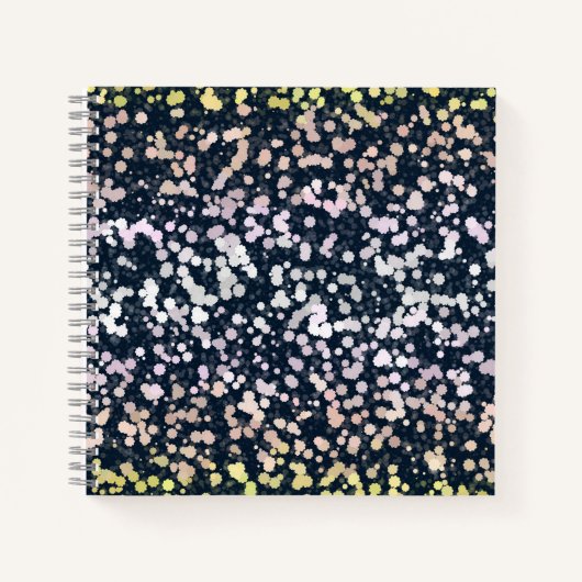 Eigenzinnige Cute Retro Boho Flora Pangender Pride Notitieboek (Voorkant)