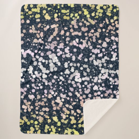 Eigenzinnige Cute Retro Boho Flora Pangender Pride Sherpa Deken (Voorkant)