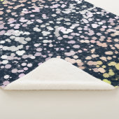 Eigenzinnige Cute Retro Boho Flora Pangender Pride Sherpa Deken (3/4)