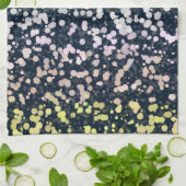 Eigenzinnige Cute Retro Boho Flora Pangender Pride Theedoek (Gevouwen)