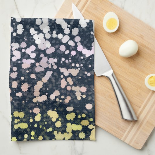 Eigenzinnige Cute Retro Boho Flora Pangender Pride Theedoek (Quarter Fold)