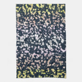 Eigenzinnige Cute Retro Boho Flora Pangender Pride Theedoek (Verticaal)
