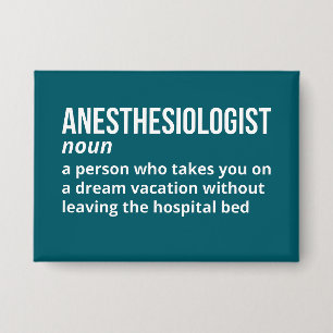 Eigenzinnige definitie van anesthesioloog button