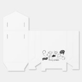 Eigenzinnige Doodle Graduation Party Wit Bedankdoosjes (Ongevouwen)