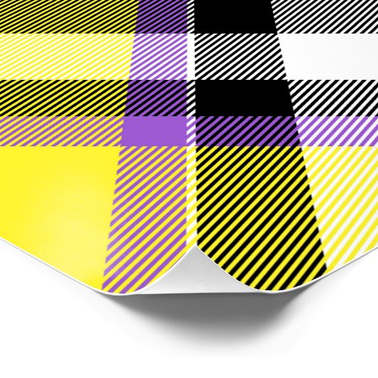 Eigenzinnige eclectische Boho Nonbinary Plaid Prid Perfect Poster (Hoek)