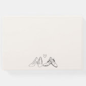 Eigenzinnige Eclectische Hand getrokken Schoenen D Gastenboek (Achterkant)