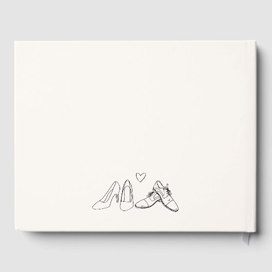 Eigenzinnige Eclectische Hand getrokken Schoenen D Gastenboek (Achterkant)