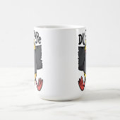 eigenzinnige eend tape muursteun koffiemok (Center)