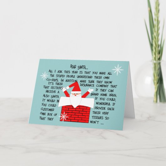 Eigenzinnige en Grappige Apotheker Kerst Kaarten (Voorkant)