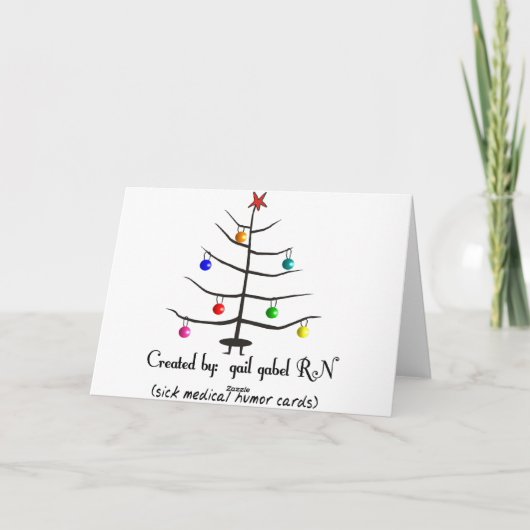 Eigenzinnige en Grappige Apotheker Kerst Kaarten (Achterkant)