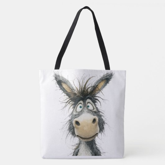 Eigenzinnige ezel tote bag (Voorkant)