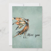 eigenzinnige fee | Miss You Wenskaart Kaart (Voorkant)
