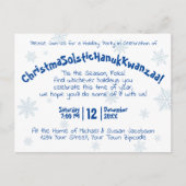 Eigenzinnige feestelijke plezier All Inclusive Hol Uitnodiging Briefkaart (Voorkant)