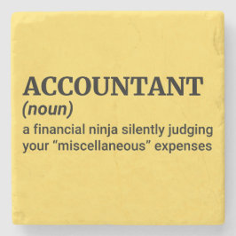 Eigenzinnige financiële gift stenen onderzetter