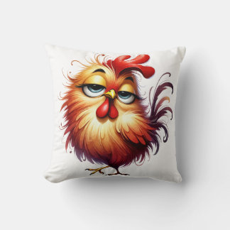 Eigenzinnige Fluffy Chicken Pillow - grillige deco Kussen