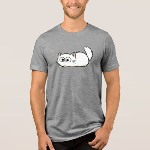 Eigenzinnige Fluffy Tail Cat Tri-Blend Shirt