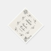 Eigenzinnige Franse  Whimsy Bows Engagement Party Servet (Hoek)