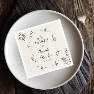 Eigenzinnige Franse  Whimsy Bows Engagement Party Servet