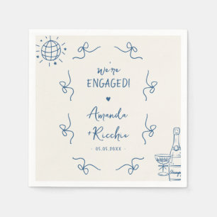 Eigenzinnige Franse  Whimsy Bows Engagement Party Servet