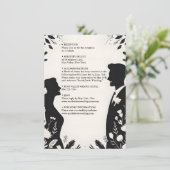 Eigenzinnige Funky Unique Humor Meme Funny Wedding Informatiekaartje (Staand voorkant)