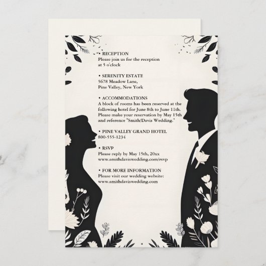 Eigenzinnige Funky Unique Humor Meme Funny Wedding Informatiekaartje (Voorkant / Achterkant)