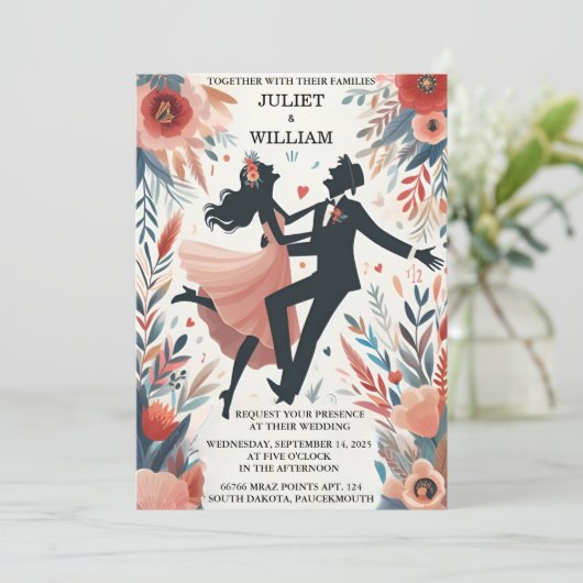 Eigenzinnige Funky Unique Humor Meme Funny Wedding Kaart (Staand voorkant)