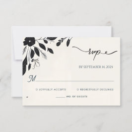 Eigenzinnige Funky Unique Humor Meme Funny Wedding RSVP Kaartje