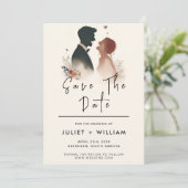 Eigenzinnige Funky Unique Humor Meme Funny Wedding Save The Date (Staand voorkant)