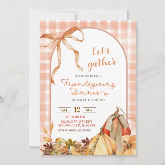 Eigenzinnige Gingham Plaid Vriendschapsschenking B Kaart (Voorkant)