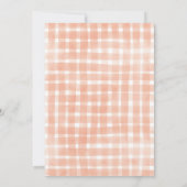 Eigenzinnige Gingham Plaid Vriendschapsschenking B Kaart (Achterkant)