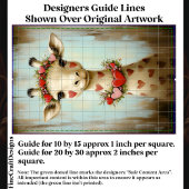 Eigenzinnige Giraffe, Floral Heart Garland CH8 Dec Tissuepapier