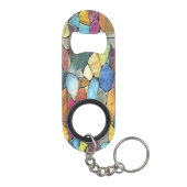 Eigenzinnige Glas in lood Beauty Mini Flessenopener (Achterkant)