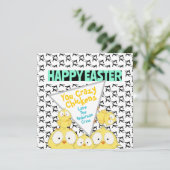 Eigenzinnige Grappig Gelukkig Pasen Uw Gekke Kippe Feestdagenkaart (Staand voorkant)