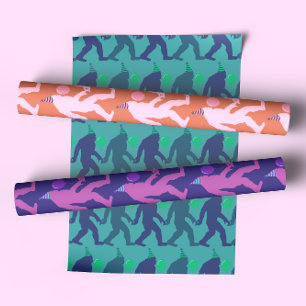 Eigenzinnige & Grappige Heldere Kleurrijke Verjaar Inpakpapier Vel